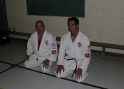 Marc & Daniel at the start of their Black Belt exam - Nov. 2011