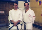 Sensei James Percell and Sensei G. Manoli in Verdun