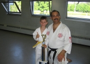 Sensei Manoli and Nicolas after the St. Jerome tournament