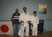 Sensei Manoli with the DaCosta family after the belt promotion