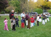 Children's Karate class outside - Oct. 07