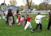 Children's Karate class on a Saturday morning - Baie d'Urfé