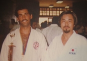 Championat du monde, Venezuela 1983, Sensei Manoli avec Sensei Hisataka