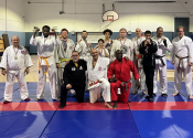 Inter-club Koshiki Contact Karate tournament - May 31, 2025. Three different fighting styles were represented: Beaconsfield Kenkokan Karate Club (Shihan Manoli); St. Leonard Kyokushin Karate club (Shihan J. Adesso) & Montreal North Shotokan Karate (Sensei A. Clairmeus). Bravo to all participants!