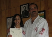 Yellow belt promotion: Stephanie May 2009