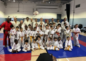 Inter-club Koshiki Contact Karate tournament - May 31, 2025. Three different fighting styles were represented: Beaconsfield Kenkokan Karate Club (Shihan Manoli); St. Leonard Kyokushin Karate club (Shihan J. Adesso) & Montreal North Shotokan Karate (Sensei A. Clairmeus). Bravo to all participants!