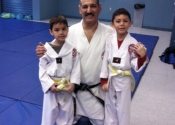 Egan and Kian with Sensi Manoli belt promotion March 2014