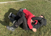 Nov. 15, 2025 training outside at the Beaconsfield Rec. center