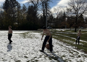 Nov. 15, 2025 training outside at the Beaconsfield Rec. center