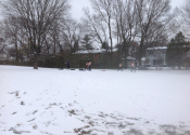Karate training outside in our beautiful, snowy wonderland. A different world when wearing boots, gloves and trying to grapple, punch and kick. A good experience was had by all participants. Beaconsfield Recreation center, Tokon Dojo - Kenkokan/Koshiki, Jiu-Jitsu, Nov. 19, 2022. www.manoli.ca
