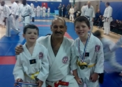 Sensei, Charlie and Henry at the Gohaku Shiai Dec. 3 2016