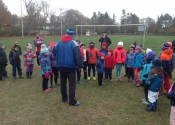 Training outside, November 2017 - Sensei Manoli giving instructions to our young warriors.