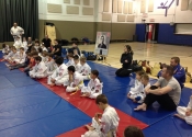 Bully-proofing and karate class for parents and children. Beaconsfield Recreation Centre. Dec. 2017. Beautiful to see all these hard working kids and parents. We develop an 'Attitude' based training backed by technical knowledge of what to do if bullied.
