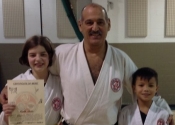 Flora and Joshua, congratulations on your yellow belt promotion. Dec. 2017