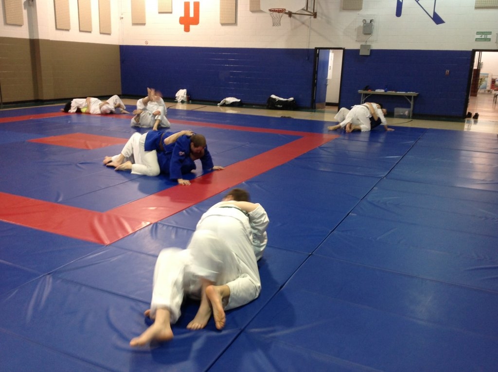 Teen and adult class at the Beaconsfield Recreation Centre. April 2018. Ground fighting.