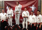 Adam Simard, 1st place; Michel Mongeau, 2nd place in their brown belt division. They made us proud. Canada Cup, October 27, 2018. Mirabel, Qc.