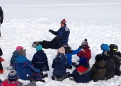 Karate and JiuJitsu class outside. Beaconsfield Recreation Center. Fun in the snow. We are blessed with beautiful weather. Fun was had by all participants who gave it their best. Nov. 2018. Canada