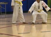 Pictures from orange belt test June 15. Beaconsfield Rec Center