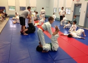Thursday & Saturday training at the Beaconsfield Recreation Center. Karate, bully-proofing and JiuJitsu club. A family oriented club where we practice both stand up Koshiki/Kenkokan Karate and ground (Ne-waza) Brazilian JiuJitsu. Dynamic, applicable, realistic training for everyone.