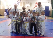 White-yellow belt promotions at our club March 2016