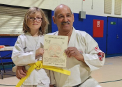 Gideon yellow belt exam - well done. March 30, 2024