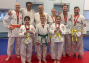Mirabel Koshiki karate tournament. March 22, 2025. Eight of our club members participated in this hard contact karate tournament. Our students brought back 6 medals. JAVIER (Gold in fighting - adult, yellow / orange belt), VLAD (Silver in fighting - adult, yellow / orange belt), ANNE (Bronze in fighting - women's open division, all belts combined), FRANCIS (Silver in fighting - adults, white / Yellow), EMILY (Silver in fighting - children, yellow / orange belt), NOZHAN ( Silver in Kata - children, white / yellow). Bravo! Hard work pays off as always.
