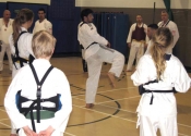 Taekwondo clinic with our friends from CCMM - April 6th 2013