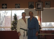 George & Simon before taking their exam - Club de Judo Anjou