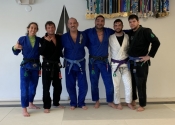 Lunch time BJJ class - West Palm Beach Martial Arts club. A true joy rolling with these wonderful people. Jan. 2020, Florida