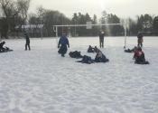 Grappling outdoors - Winter class in Beaconsfield November 2018