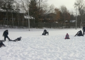 Grappling outdoors - Winter class in Beaconsfield November 2018