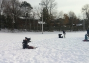 Grappling outdoors - Winter class in Beaconsfield November 2018