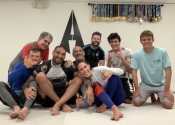 May 28, 2019. Palm Beach Gardens BJJ, Florida. Tuesday's, no Gi night. Fun, fun, fun. What a wonderful group of warriors. Professor Almeida is a jewel. He is patient, guides you and encourages every student. During the rolling, he uses what he taught you on you in order to show you that it works. An honour and pleasure to come train with these guys and girls. Back at it tomorrow before heading to Montreal.