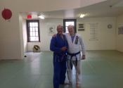 Marc and I after being promoted to our next level. Marc is the perfectionist. A joy to train with. July 16, 2022