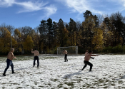 Nov. 15, 2025 training outside at the Beaconsfield Rec. center