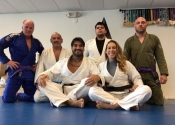Lunch time BJJ class. A big thank you to Professor Almeida for a wonderful Jiu-Jitsu vacation. Training two times a day at his club. An unforgettable experience. Wonderful, helpful people who have a great passion for the art. Ossss. January, 2018. Florida