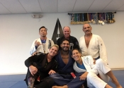 Lunch time class. A big thank you to Professor Almeida for a wonderful Jiu-Jitsu vacation. Training two times a day at his club. An unforgettable experience. Wonderful, helpful people who have a great passion for the art. Ossss. January, 2018. Florida
