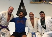 Last BJJ class before heading home to a -25 degrees. A big thank you to Professor Almeida for a wonderful Jiu-Jitsu vacation. Training two times a day at his club. An unforgettable experience. Wonderful, helpful people who have a great passion for the art. Ossss. January, 2018. Florida.