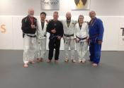 Class 3 done, lunch time session with these great people at Burns BJJ school in Lantana, Florida. Apr. 20, 2023