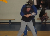 Junior attacking from behind - Marie Clarac