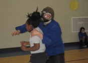 Mark about to attack from behind - Marie Clarac
