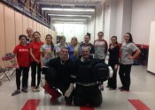 12 participants attended a three hour hands-on assault prevention workshop at the McGill Currie Memorial gymnasium in January 2015. With Instructor George Manoli and Assistant David Manoli
