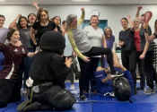Please post: centre Communautaire St. Donat - Nicolas & myself giving the class. April 2026