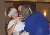 Blindfolded is a way to get the animal in you out.