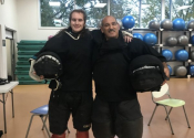 Adam Simard assisting me at DDO high school. Oct. 2022