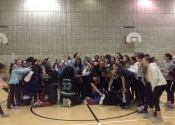 Crazier group photo - Villa Maria high school - girls empowerment day, 130 girls, Feb. 2017 F