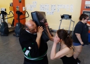 'Lunch & Learn' women's self defence workshop at École Marie-Anne. May, 2017