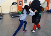 'Lunch & Learn' women's self defence workshop at École Marie-Anne. May, 2017