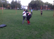 CLSC, Pointe Aux Trembles, 16 women are following our 7 week 'hands-on' women's self-defence program. Sessions are held outside, in the evening, in the park. Empowerment, Attitude and realistic options in doing 'WHATEVER IT TAKES' to get out of a violent confrontation. Sept. 2021.