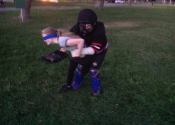 CLSC, Pointe Aux Trembles, 16 women are following our 7 week 'hands-on' women's self-defence program. Sessions are held outside, in the evening, in the park. Empowerment, Attitude and realistic options in doing 'WHATEVER IT TAKES' to get out of a violent confrontation. Sept. 2021.